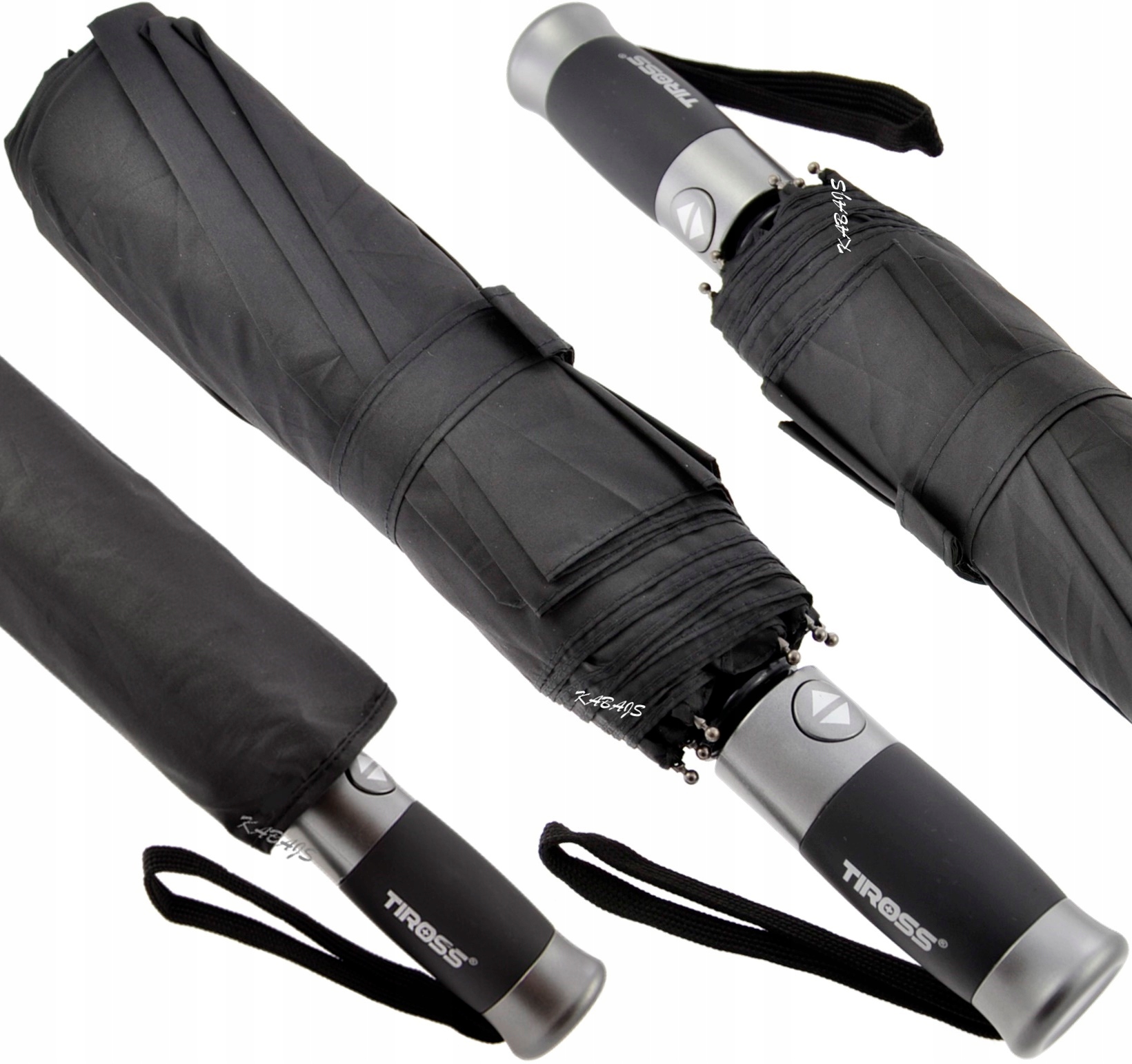 PARASOL MĘSKI DAMSKI PARASOLKA DAMSKA MOCNA CZARNA