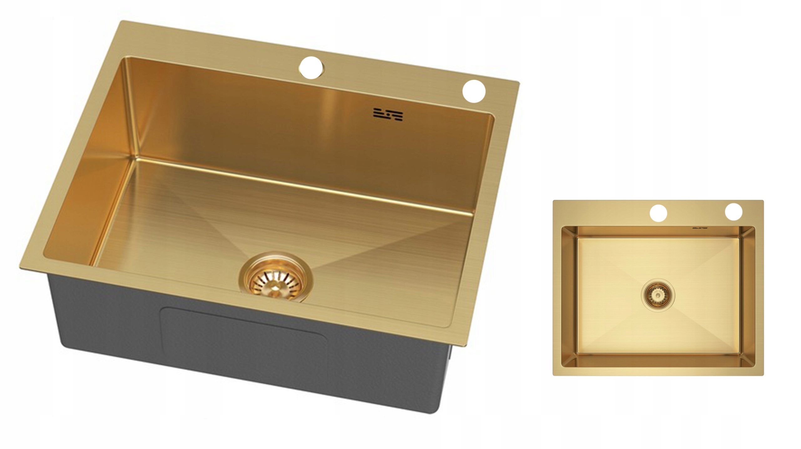 Zlatý Dřez Z Oceli Gold Jednokomorové Kuchyňské Obdélníkové BARI60