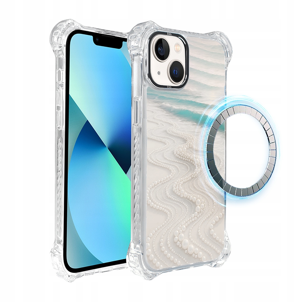 Pouzdro pro iPhone 13 Ibizu DropGuard Ultra s MagSafe, korálová pláž