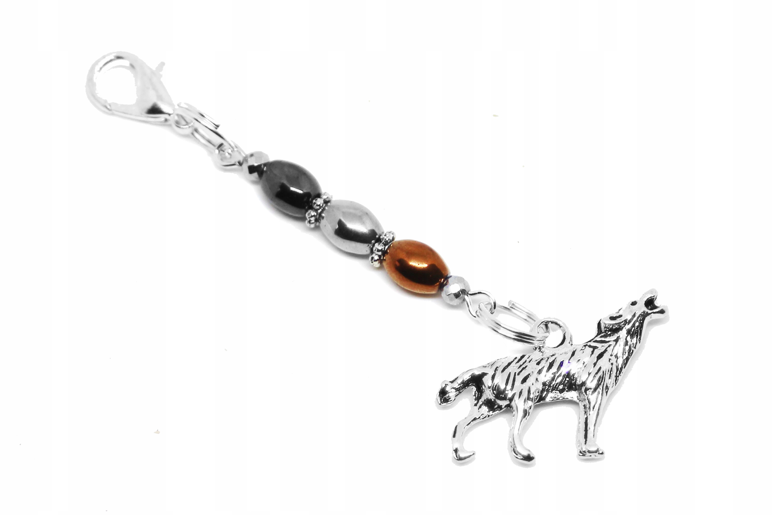 

Wilk Pies hematyt Zawieszka Do Kluczy Brelok