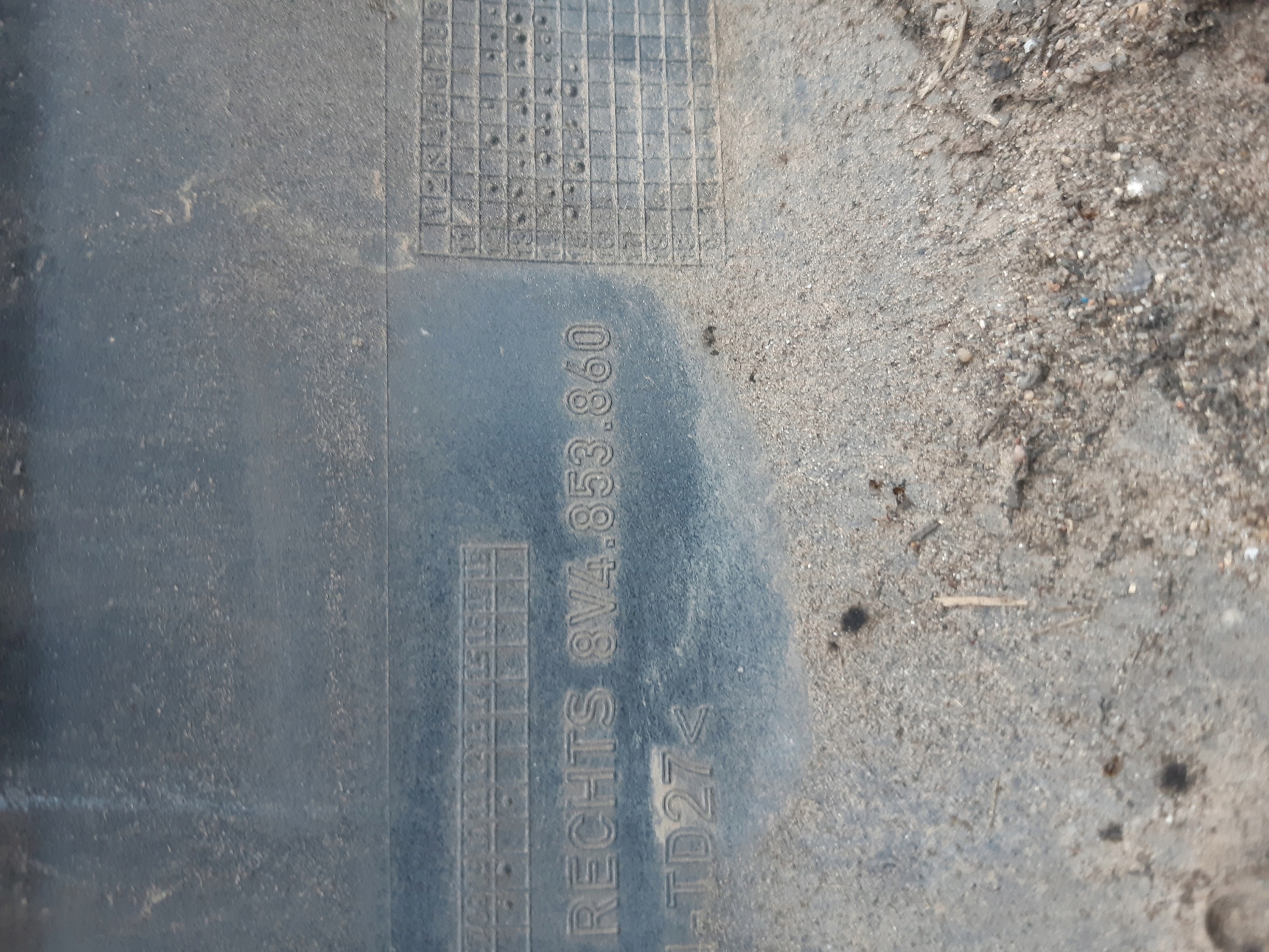 AUDI A3 8V 5D moulding cap threshold and below threshold S-LINE right KOMPLET