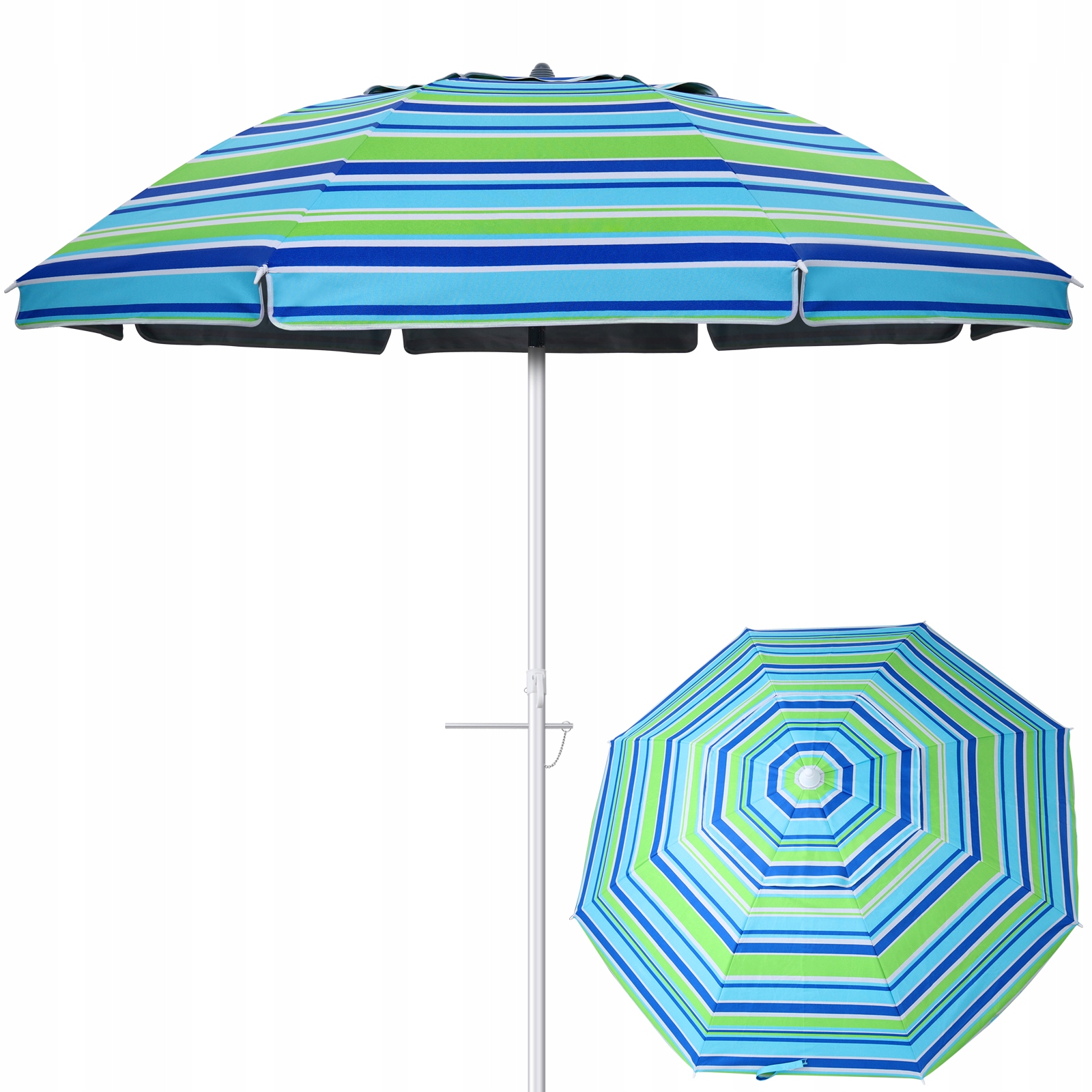 PARASOL PLAŻOWY 6,5 STOPY CHRONIONY PRZED PROMIENIOWANIEM UV