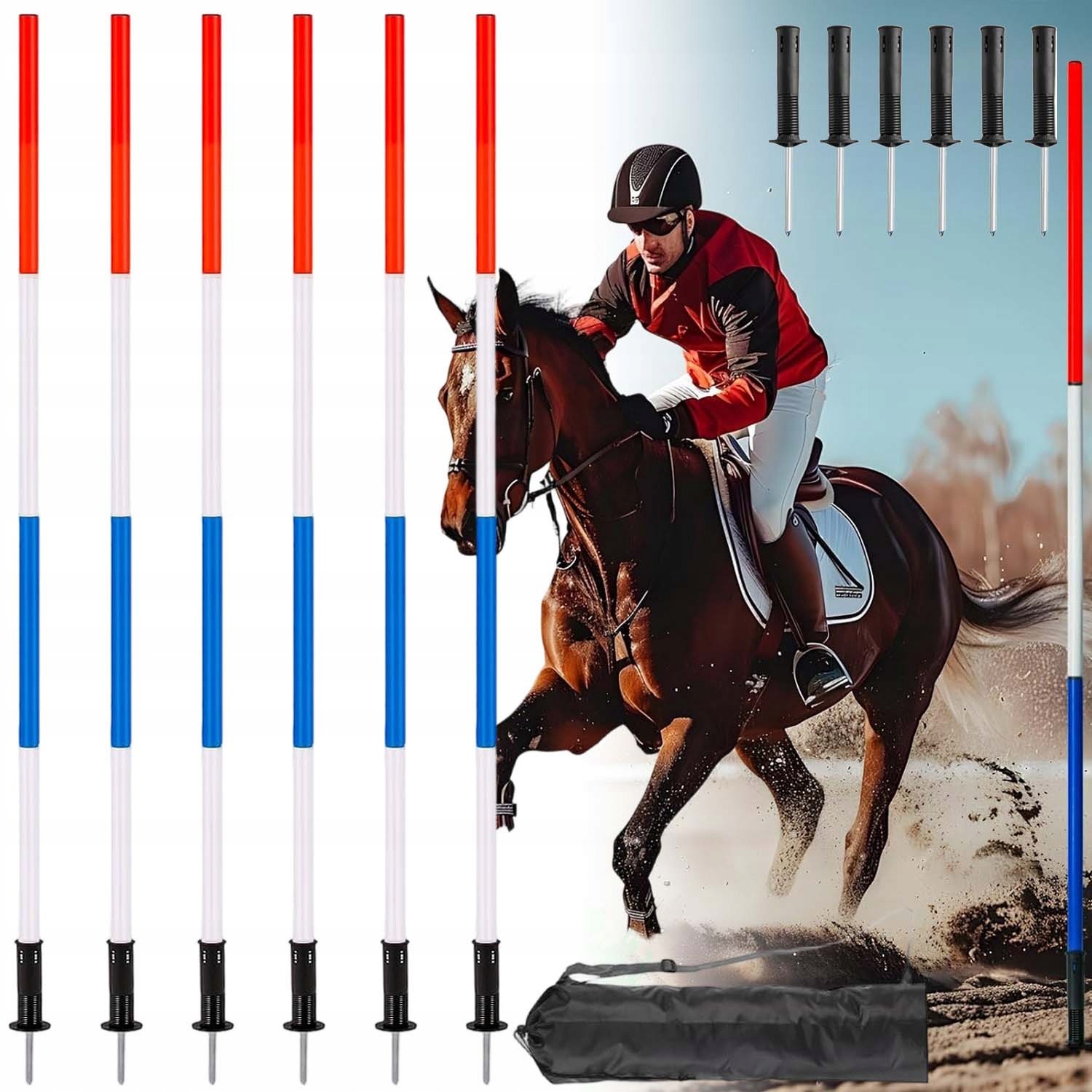 6 X Tyč Na Gymnastický Trénink Nastavitelná 63-191 CM Pro Trénink