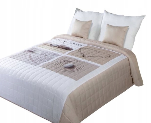 Přehoz na postel Eurofirany 170 cm x 210 cm Sand