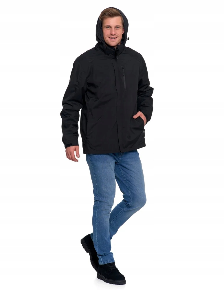 Moraj pánská softshellová bunda, odnímatelná kapuce, bunda s fleecem, velikost 3XL