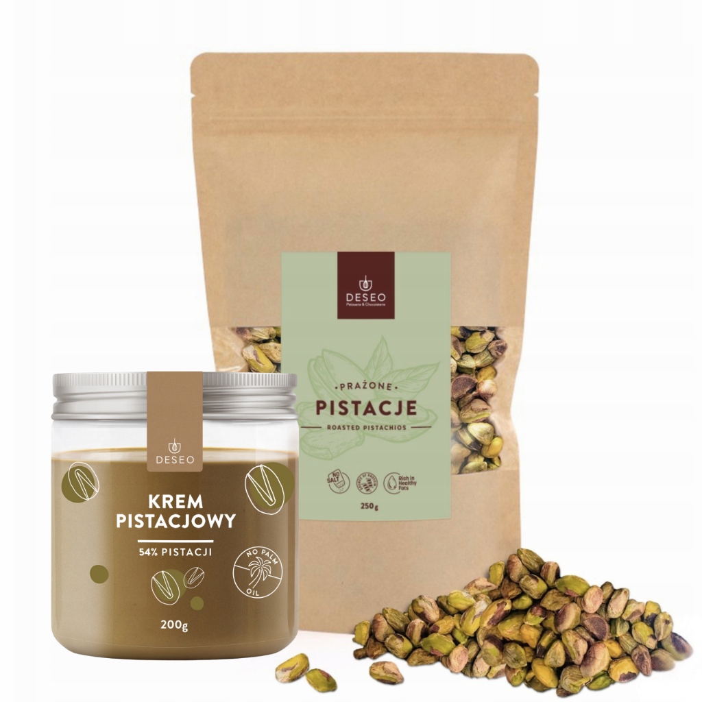 Krem pistacjowy 200g Pistacje prażone 250g
