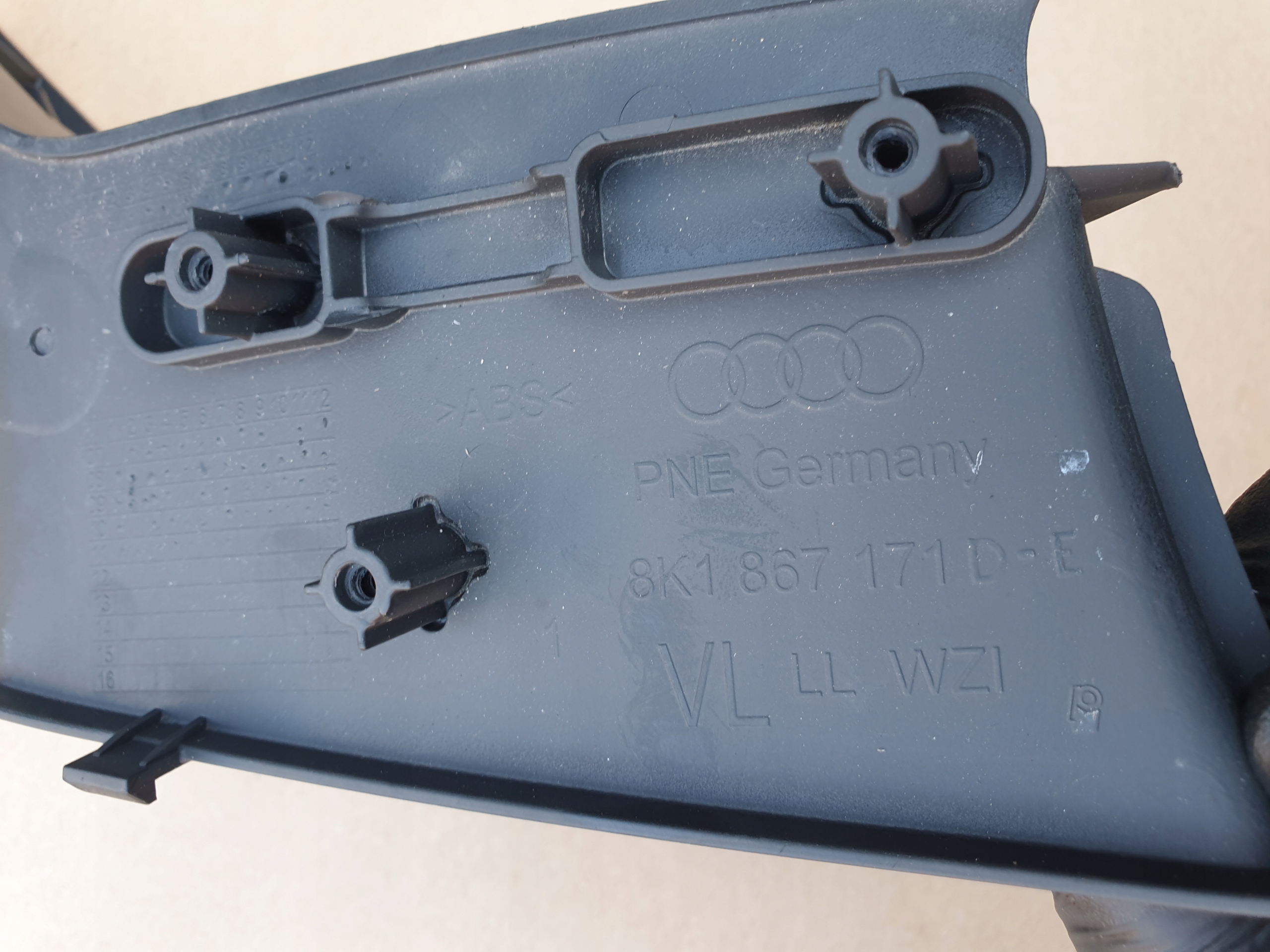 PANEL frame cover controls of the window AUDI A4 B8 8K OE EU