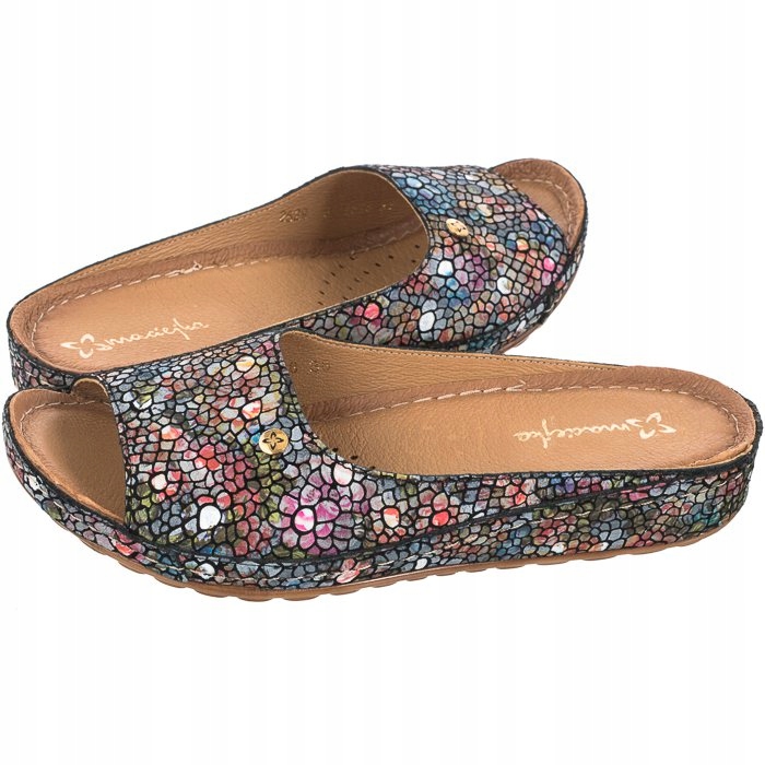 

Buty Damskie Klapki Maciejka Niebieskie 02628-44