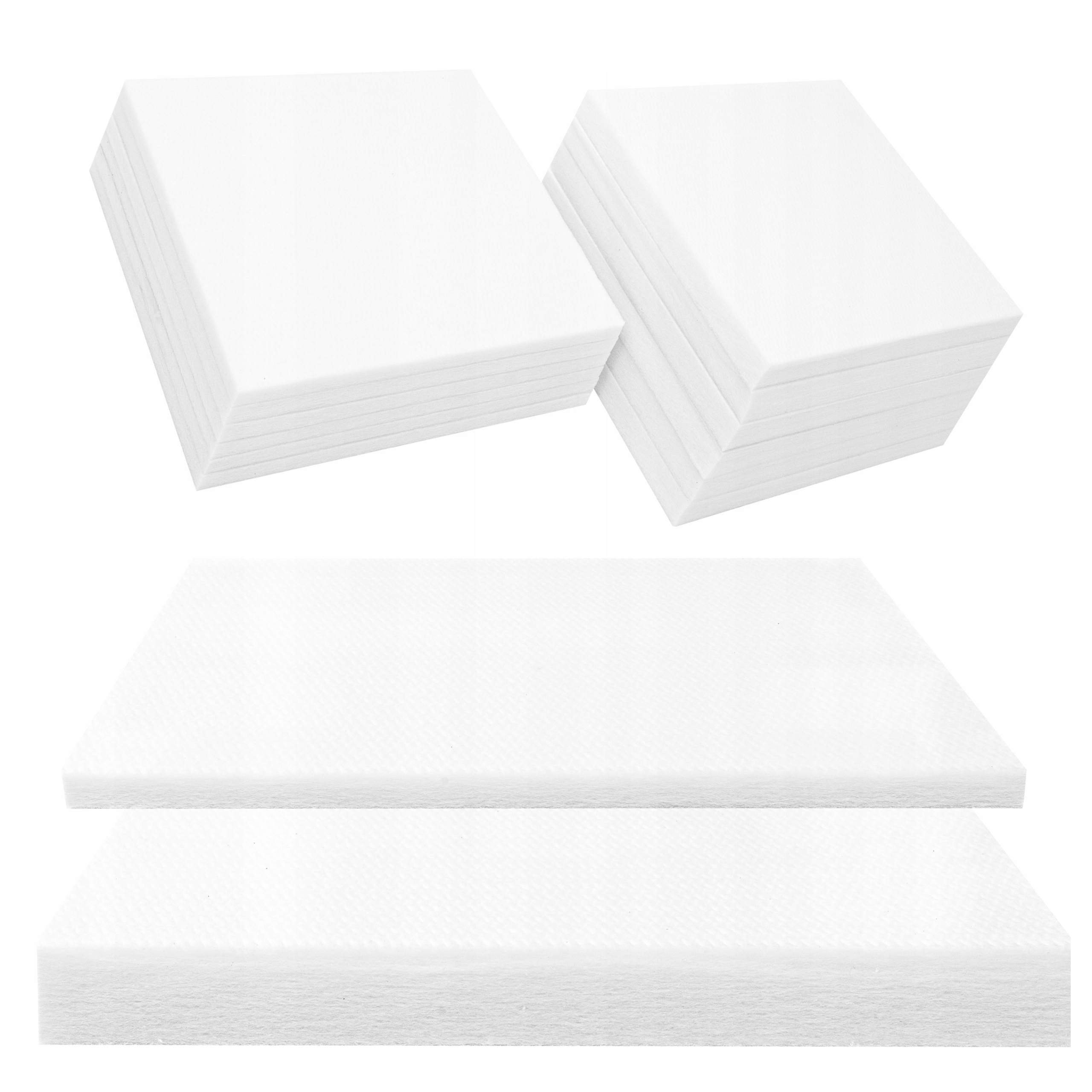 Akustické biele panely z polyesterovej netkanej textílie eliminujú dozvuk v štúdiu