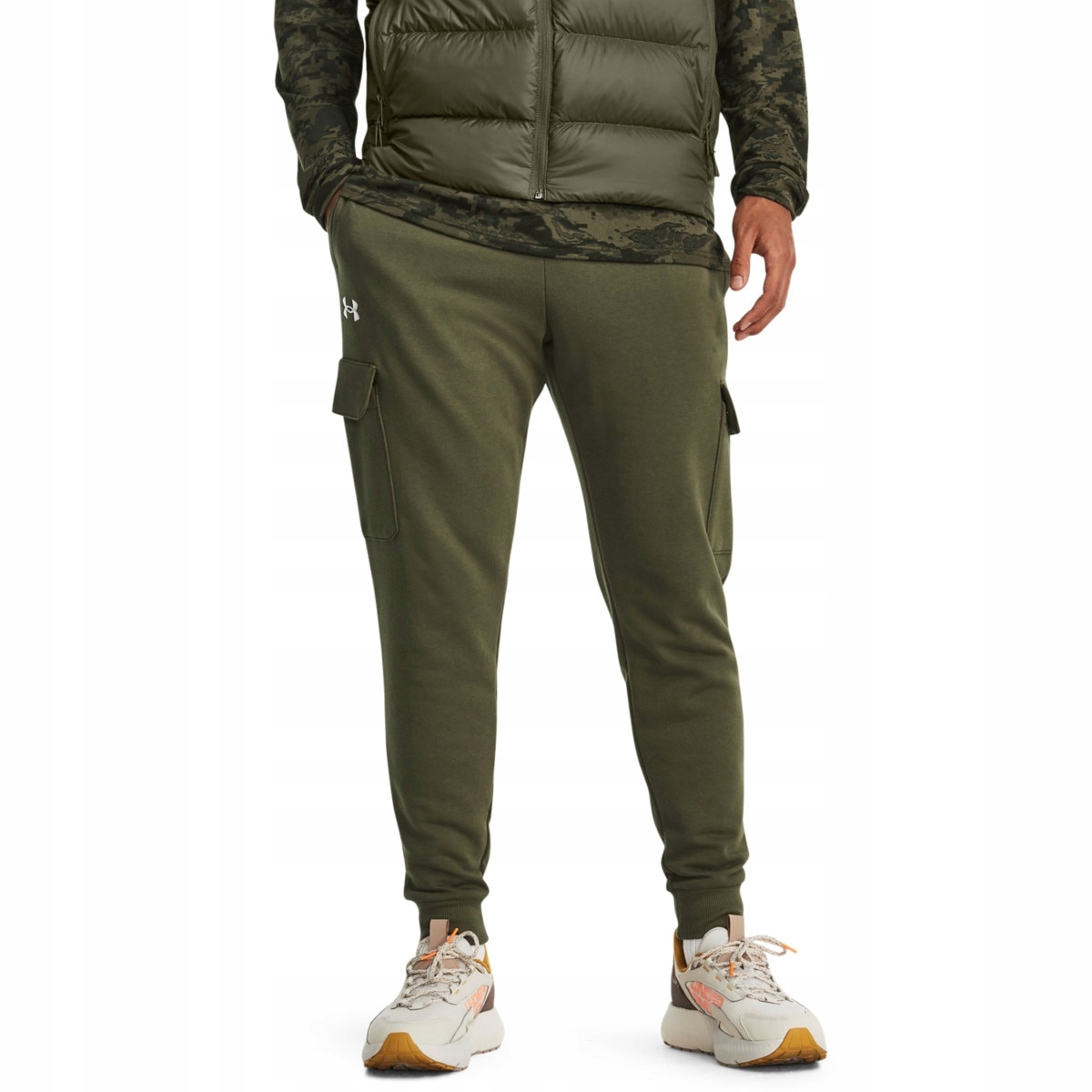 Under Armour Tepláky Ua Rival Fleece Cargo Jogger-GRN zelená
