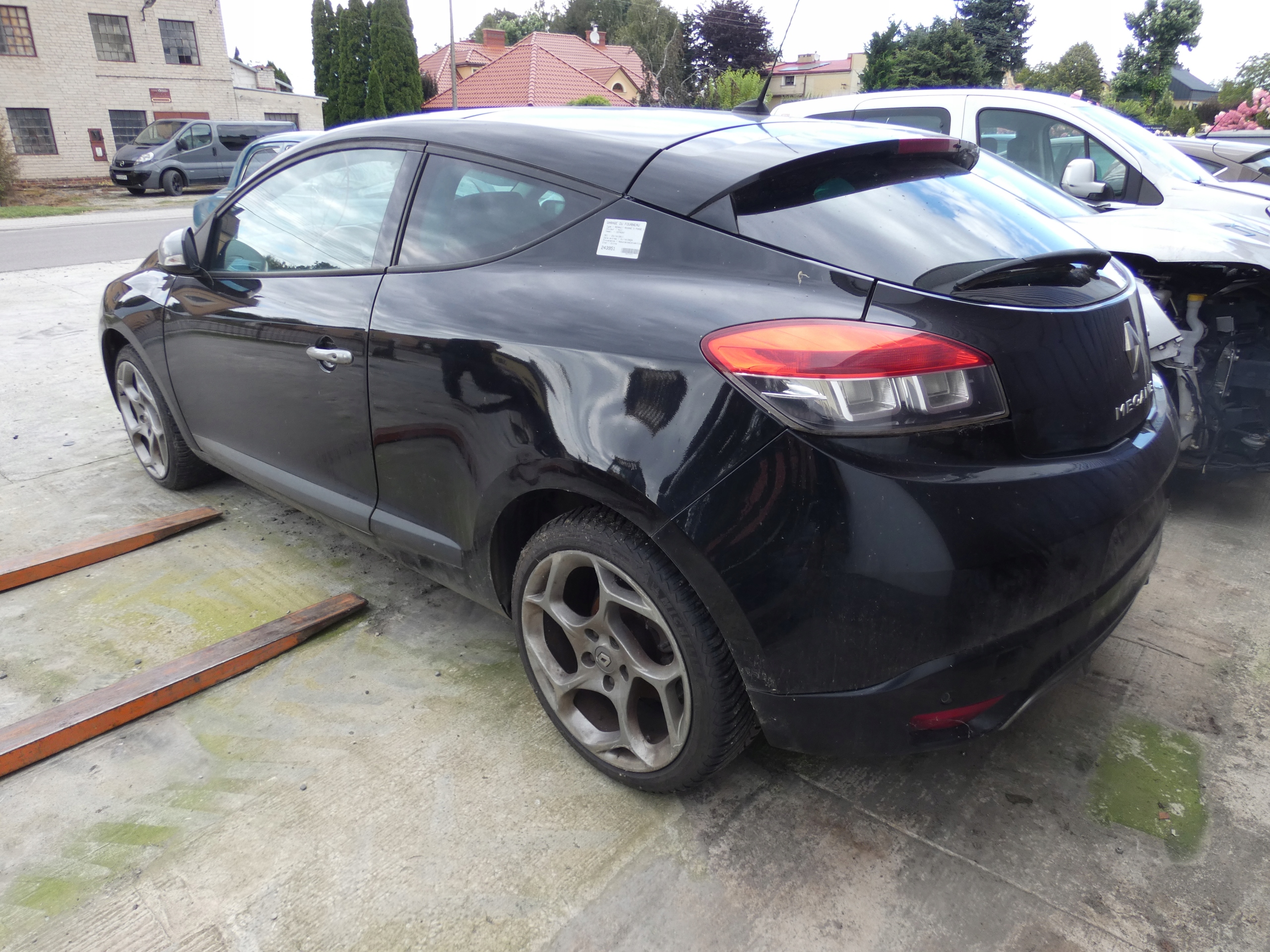 trunk door window boot rear part RENAULT MEGANE 3 III COUPE TEGNE 2011 ROK