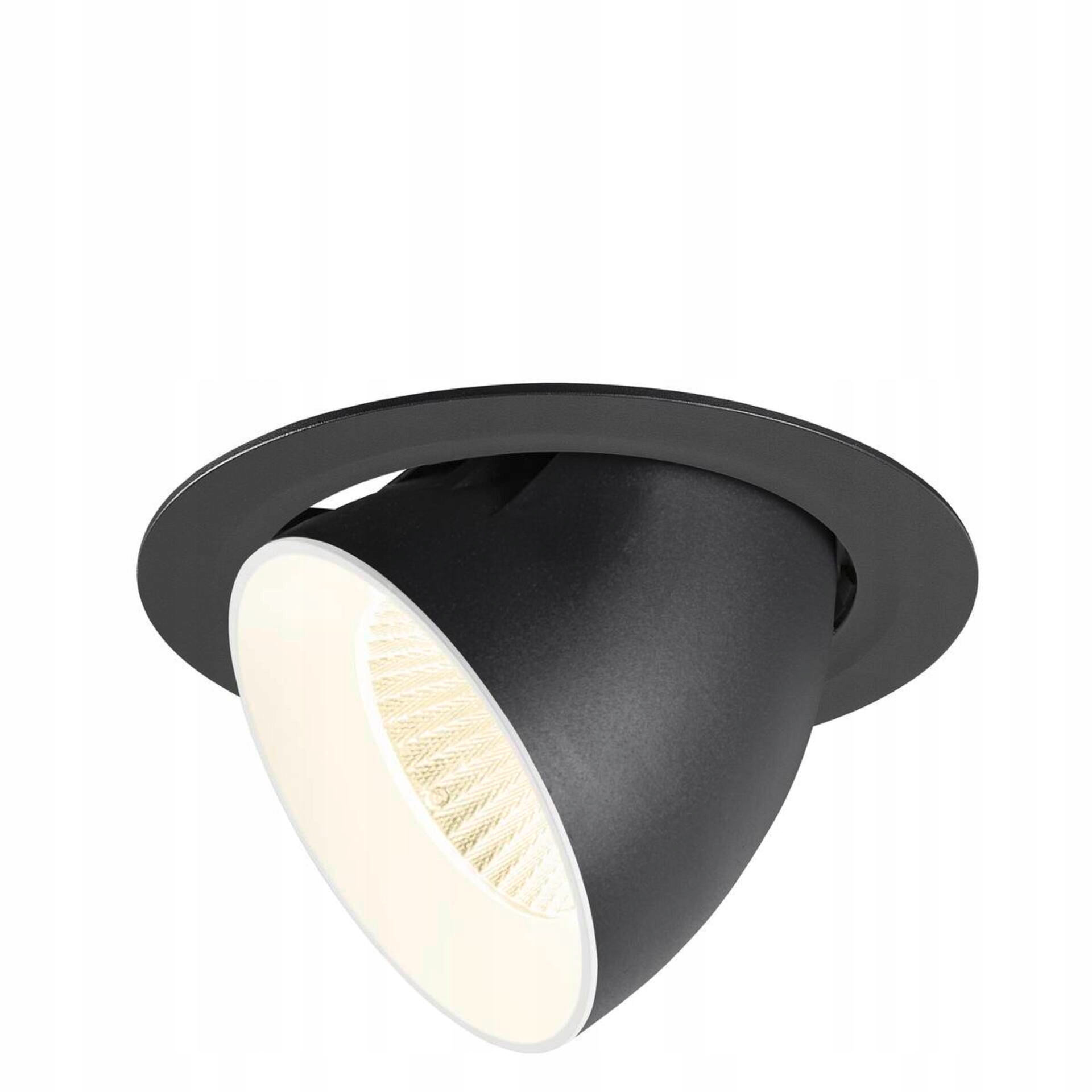 Vstavané bodové svietidlo Slv Numinos Gimble XL 24W 4000K 40 ° čierna biela