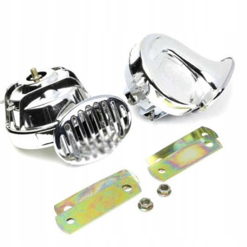 KLAKSON SAMOCHODOWY 12V SYGNAŁ GŁOŚNY ŚLIMAKOWY Numer katalogowy części ślimak__chrom