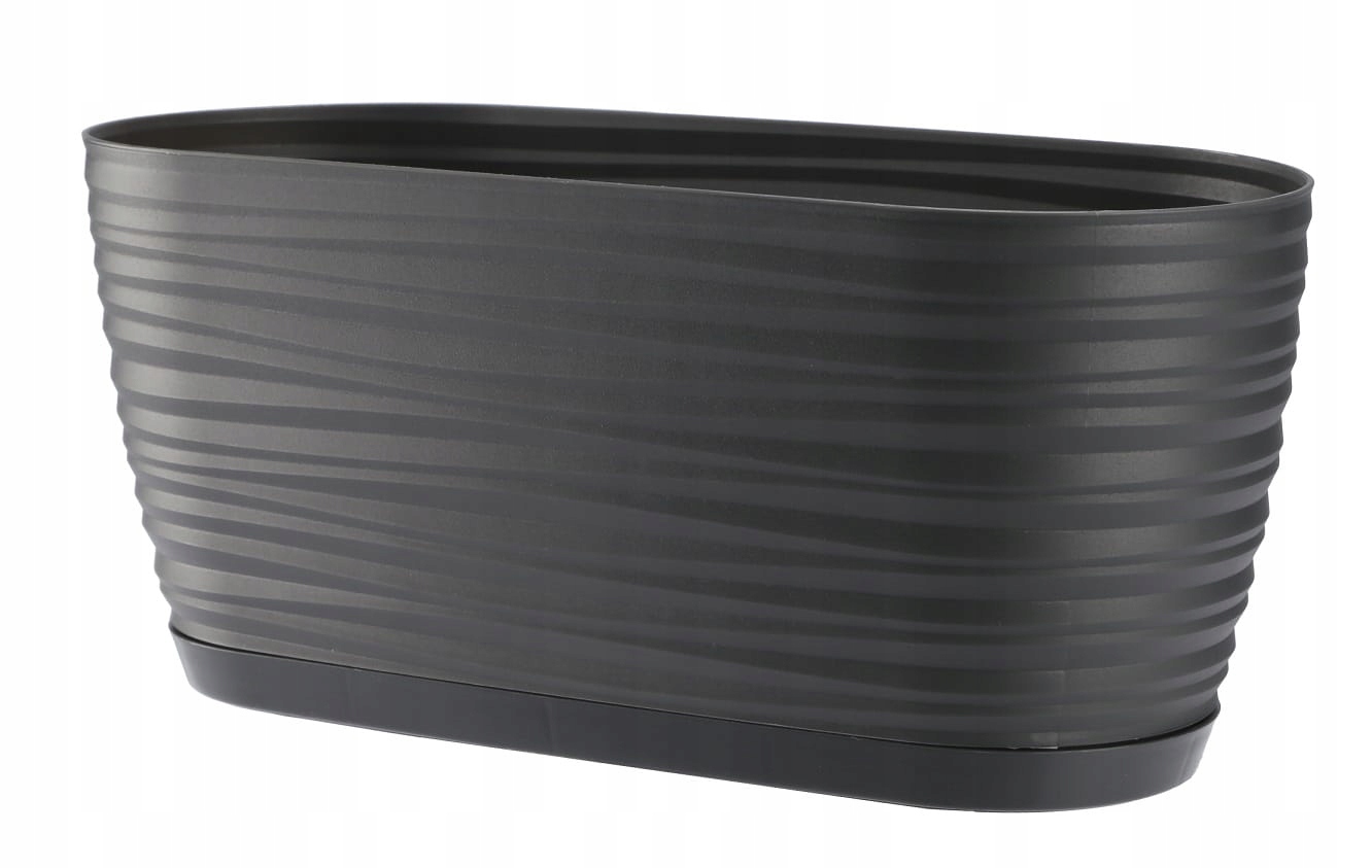 

Doniczka z podstawką osłonka Sahara 27 cm antracyt