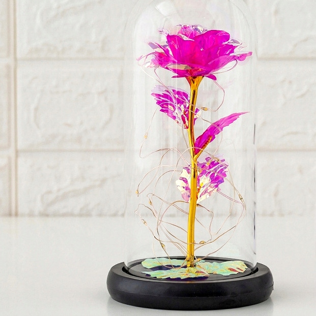WIECZNA RÓŻA W SZKLE ŚWIATEŁKA LED flower box rose EAN (GTIN) 5902444057297