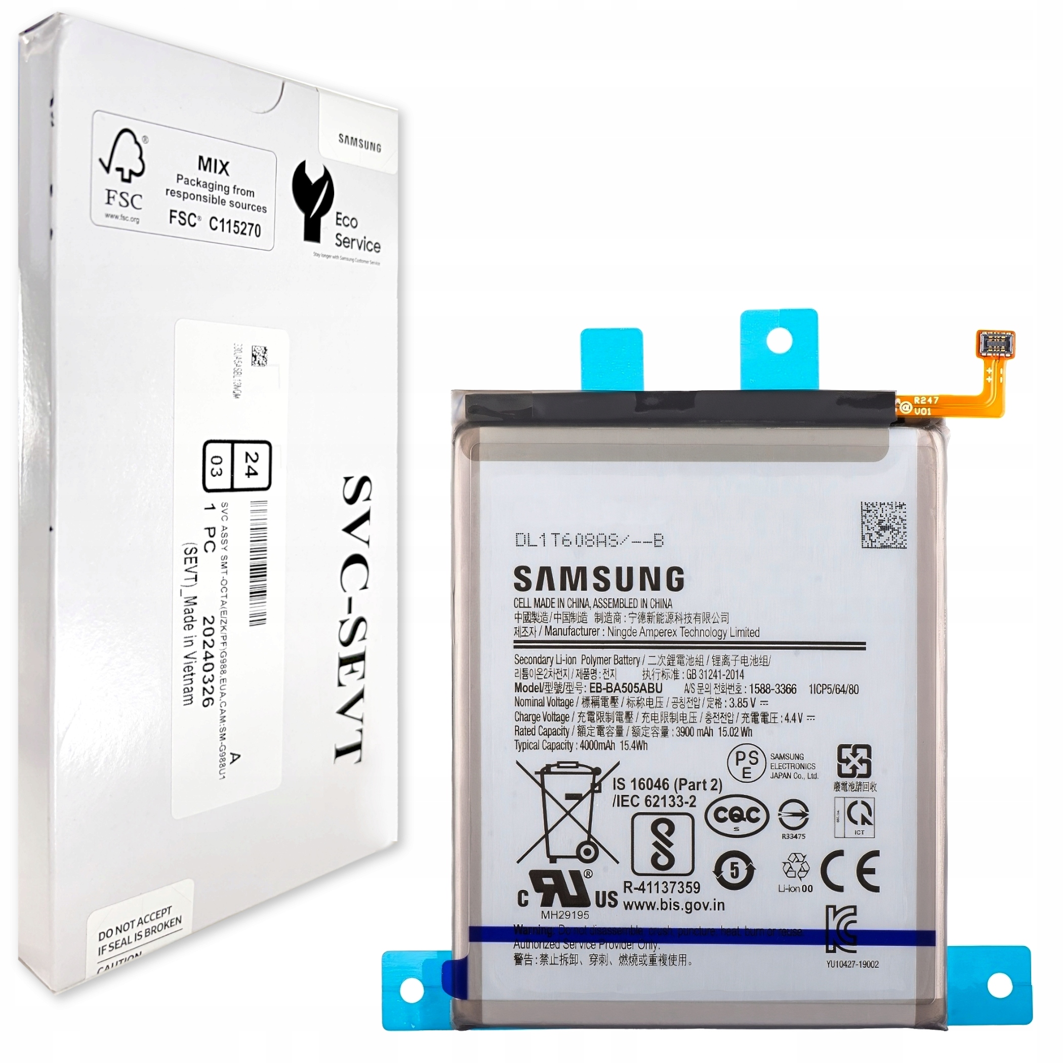 Oryginał Bateria EB-BA505ABU Samsung Galaxy A50 A50s A30 A30s A20