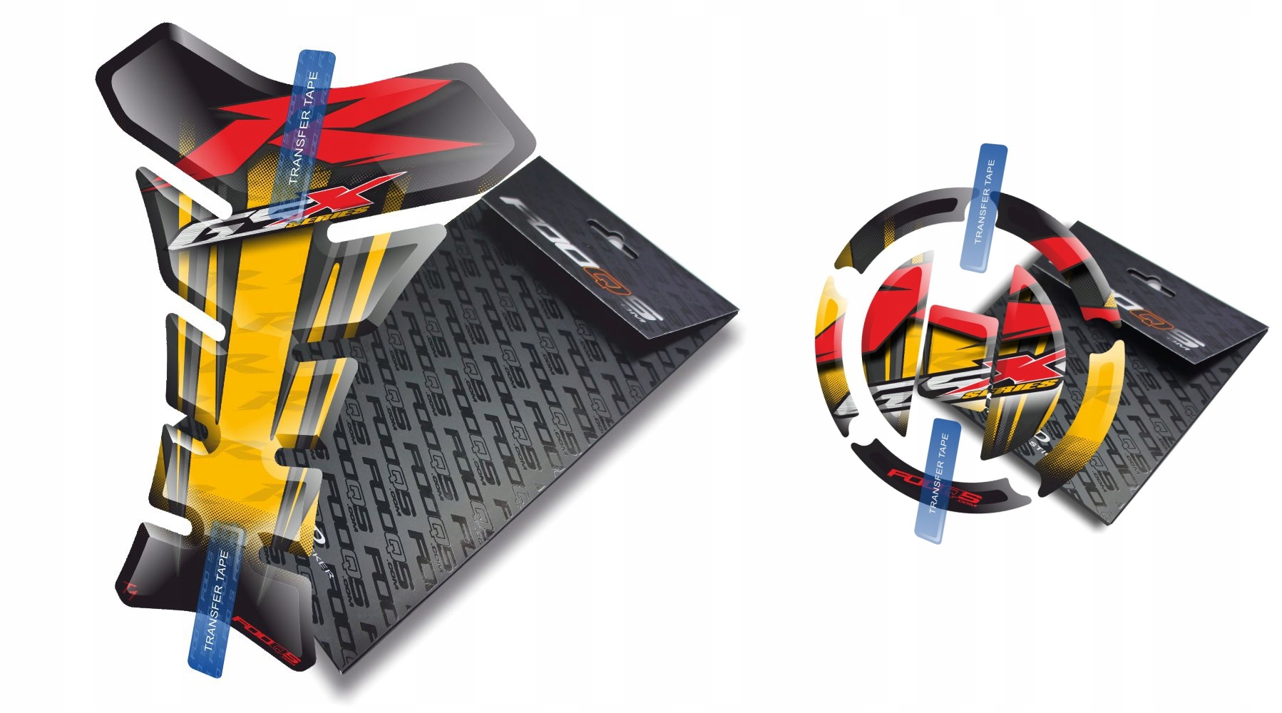 Tank-pad Cap-pad od firmy Fooqs pro Suzuki Gsx-r 600 750 1000 Žlutý