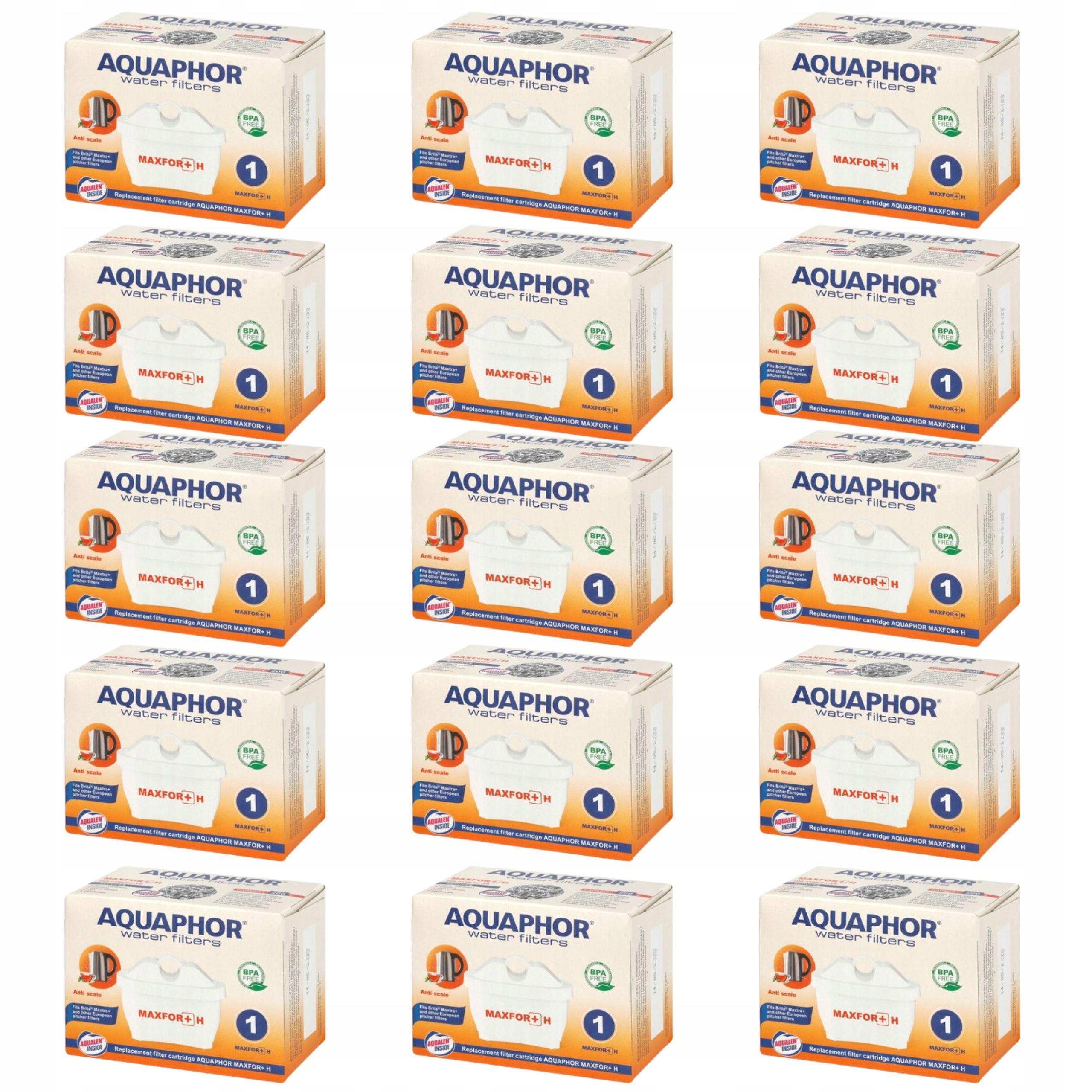 Filtr na tvrdou vodu Aquaphor Maxfor+ H náhradní náplň do džbánu 15 ks