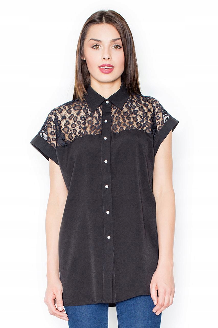 

Figl Koszula M431 _L_ Damskie Czarny