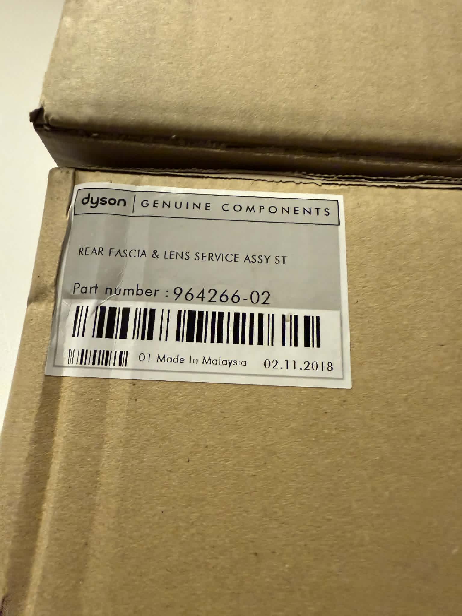 Zadní část palubní desky Dyson Airblade v barvě oceli 9642666-02