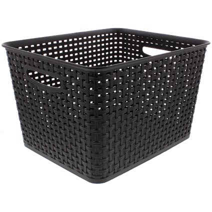 

Koszyk Ratanowy Kosz Do Przechowywania Czarny Duży