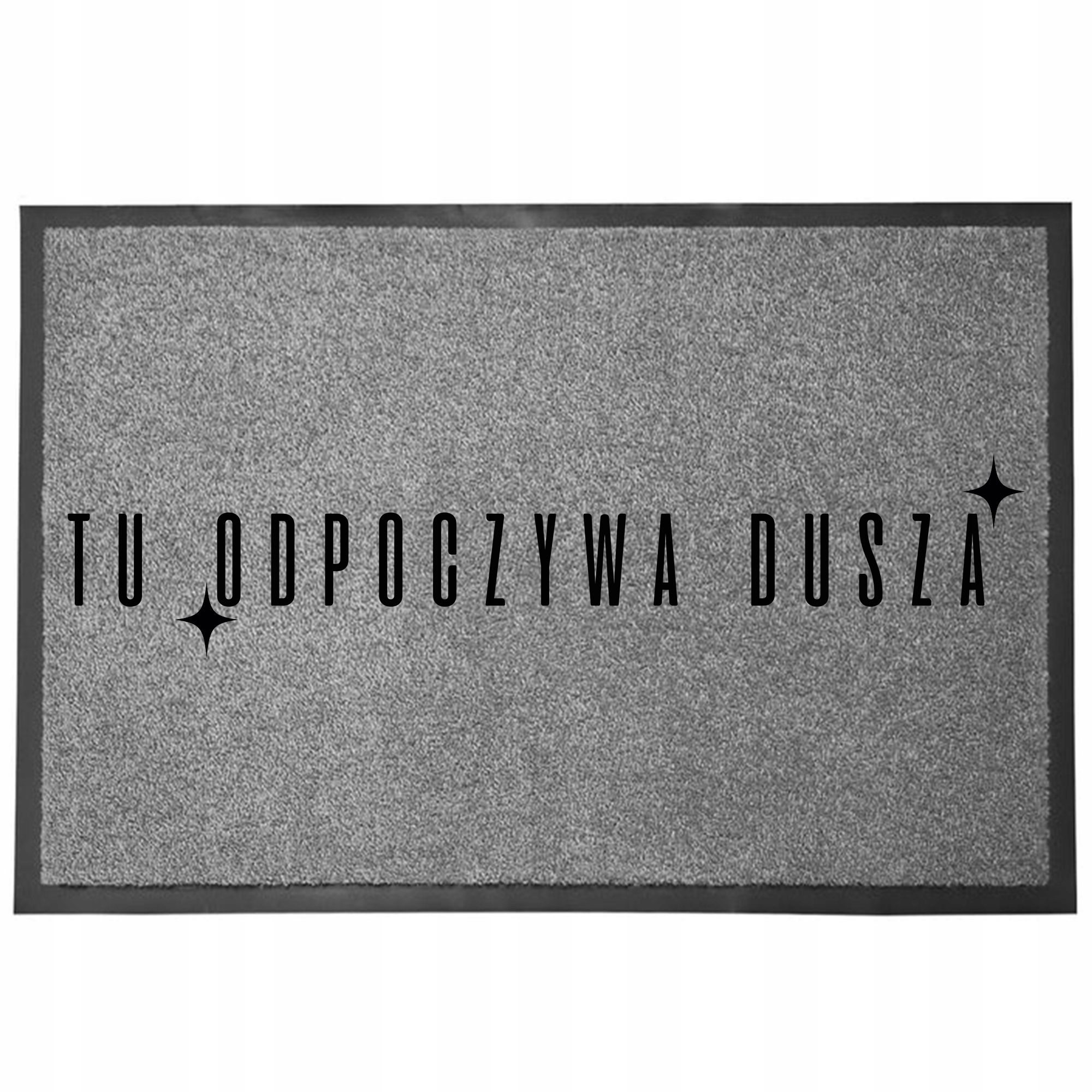 Wycieraczka Wejściowa Z Humorem 60X40CM Szara Śmieszna Tu Dopoczywa Dusza