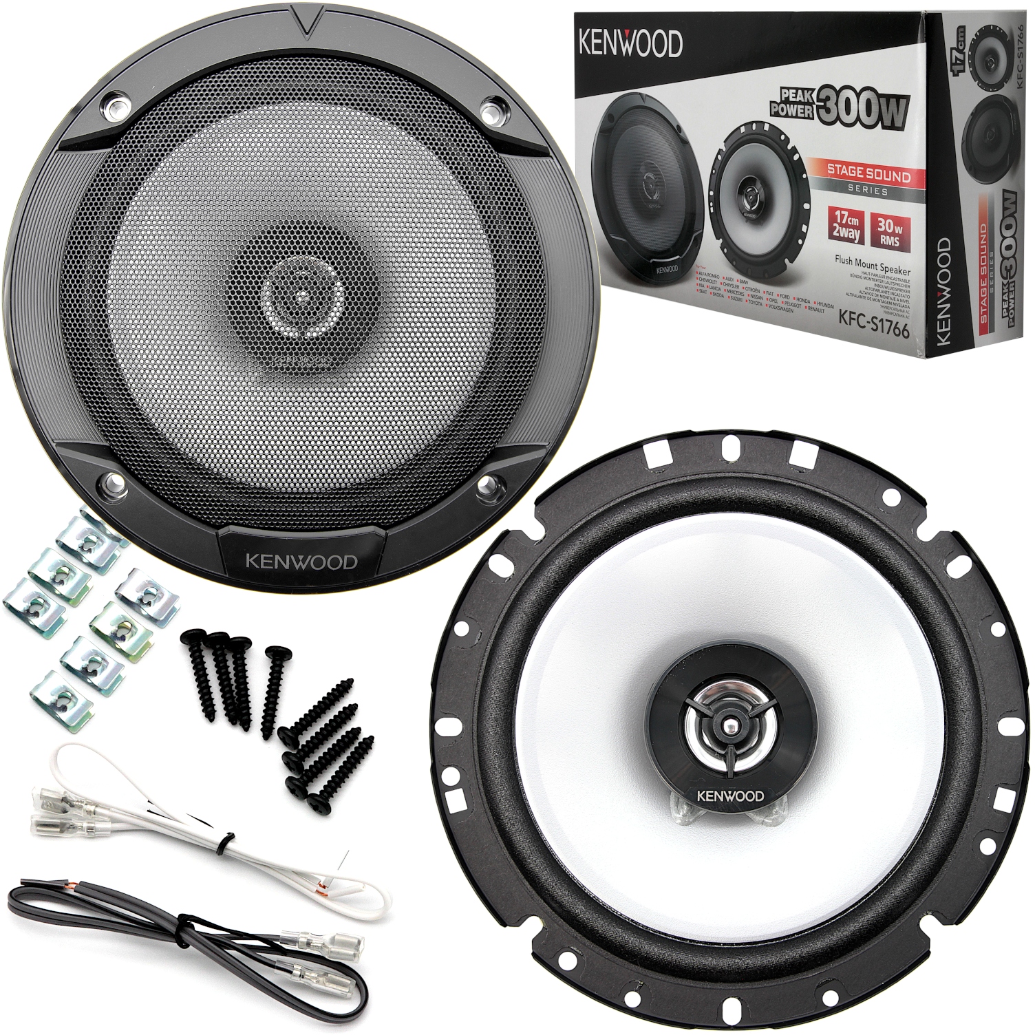 

Głośniki samochodowe Kenwood KFC-S1766 300W