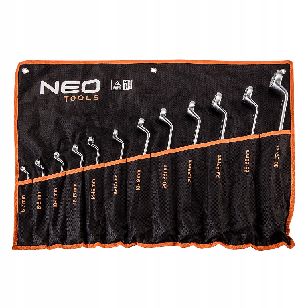 Neo Tools Očkové kľúče ohnuté 6-32 mm puzdro 12ks 09-952 Sada