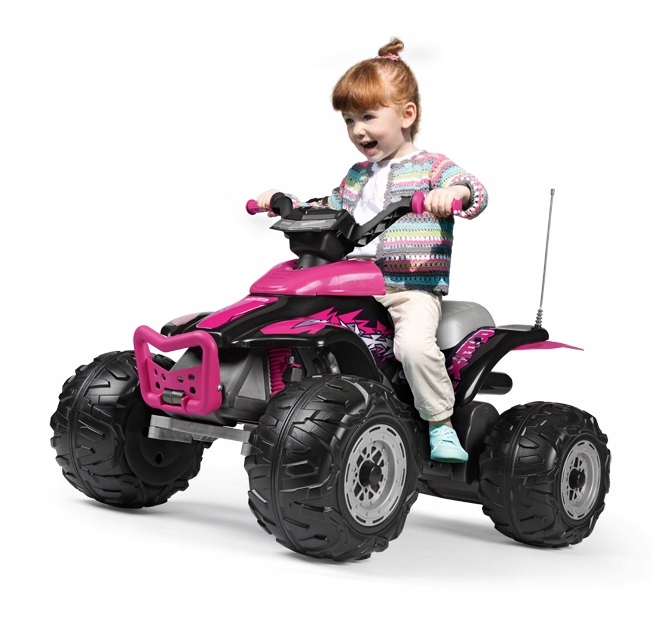 Quad na Akumulator Corral T-Rex Pink 12V Peg Perego Różowy