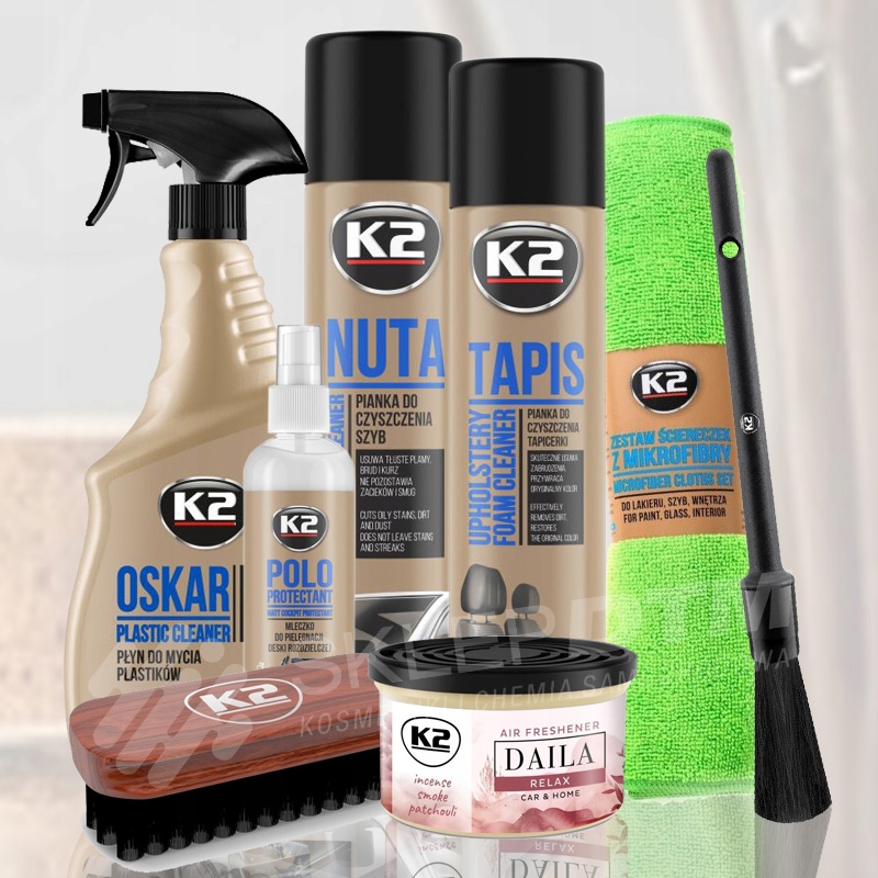 K2 sada kosmetických přípravků pro interiér auta, vůně Daila RELAX-orientální
