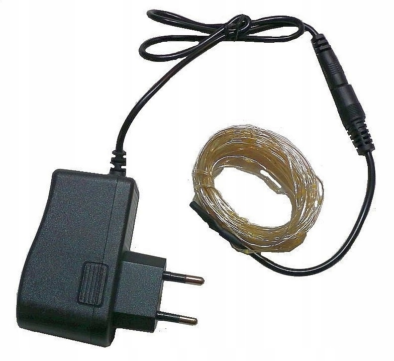 LAMPKI WĄŻ ŁAŃCUCH DRUCIK LED 100sz 10m 220V zimna