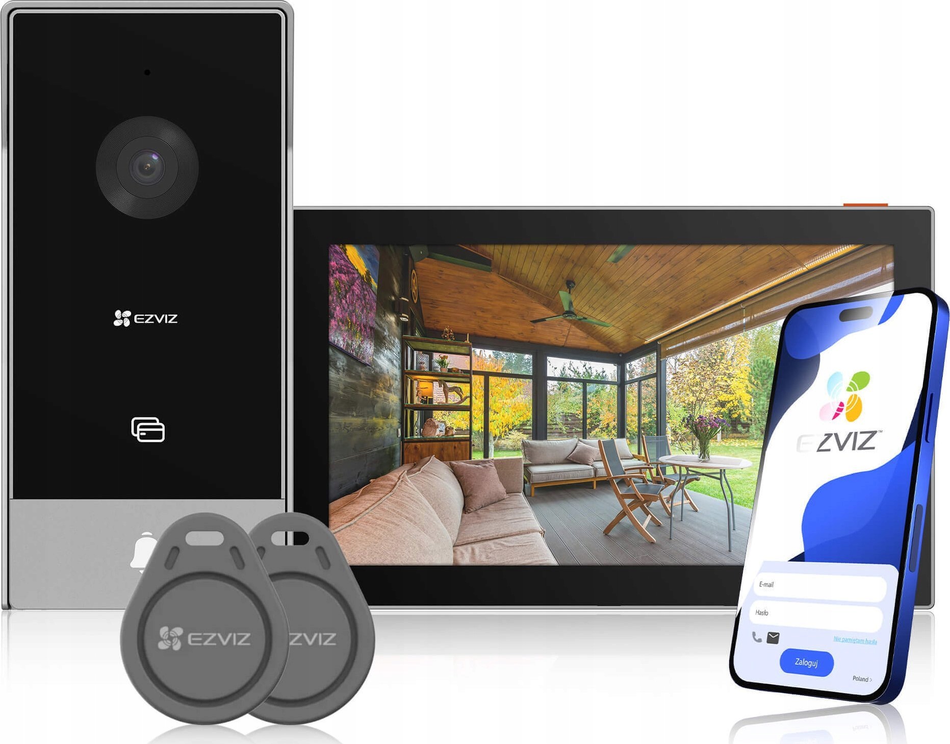 Ezviz Wideodomofon HP5, sterowanie przez Wi-Fi (Android iOS), instalacja
