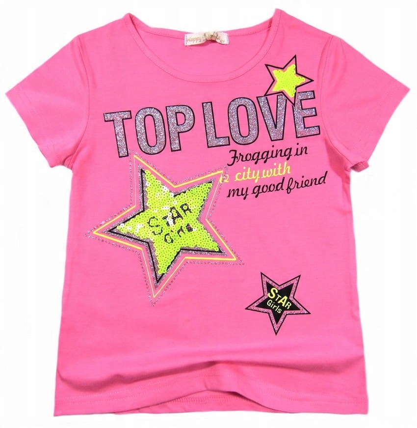 

Cekiny dziewczęca bluzeczka 064 Top Love 12Y pink