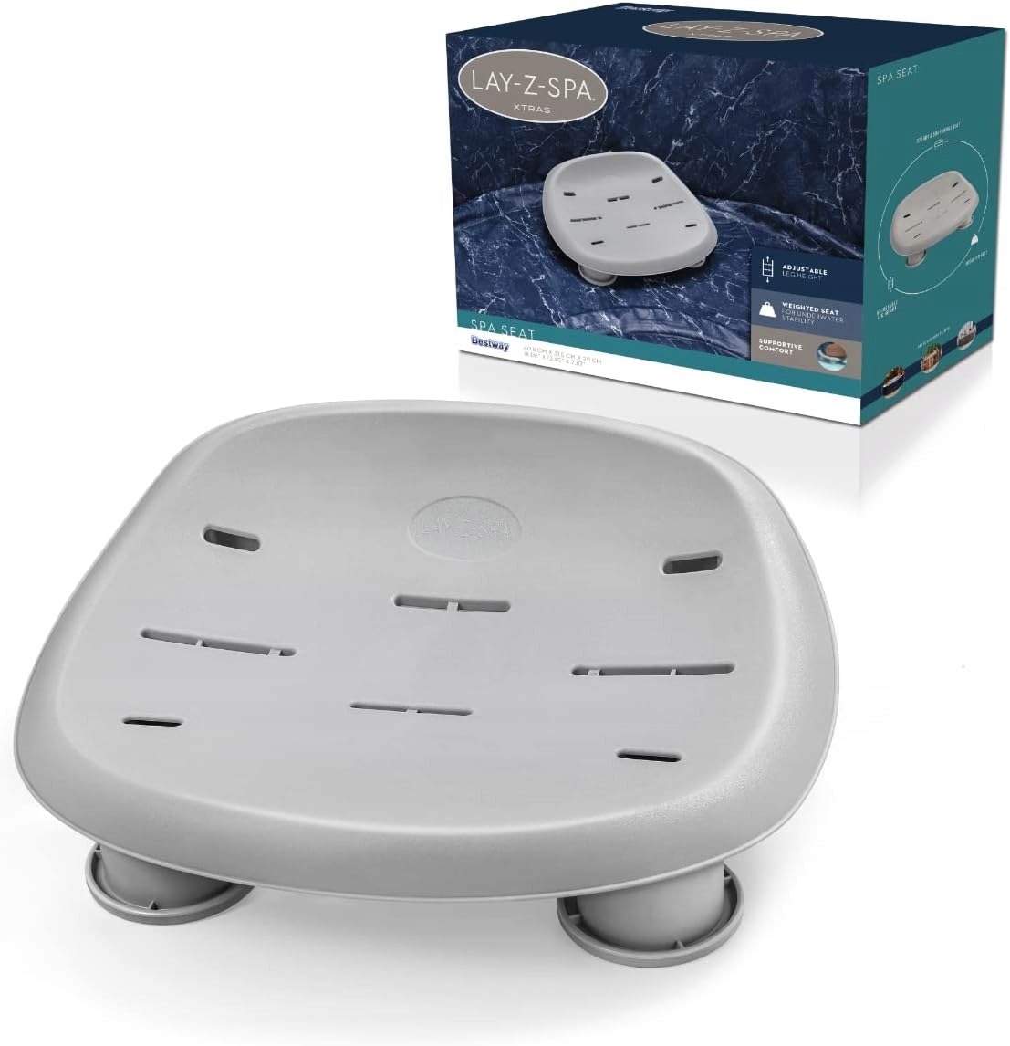 Sedátko do Spa Bestway Lay-Z-Spa 60321 Nastavitelné nožičky Pohodlné Odolné