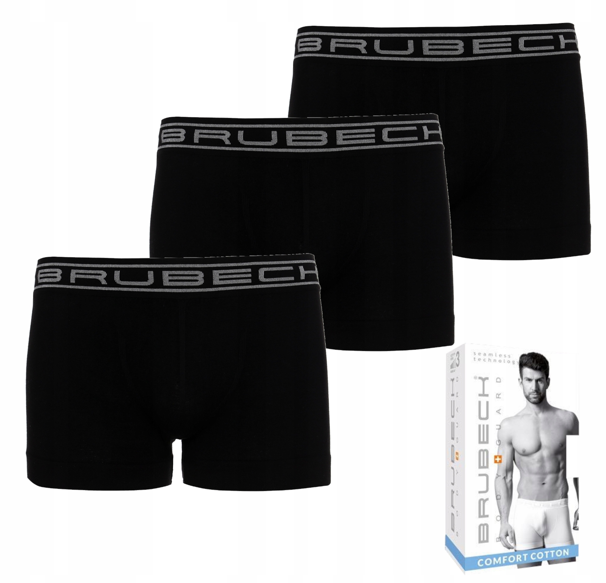 

Brubeck Bokserki Męskie |3-PACK| Shortbox r. M