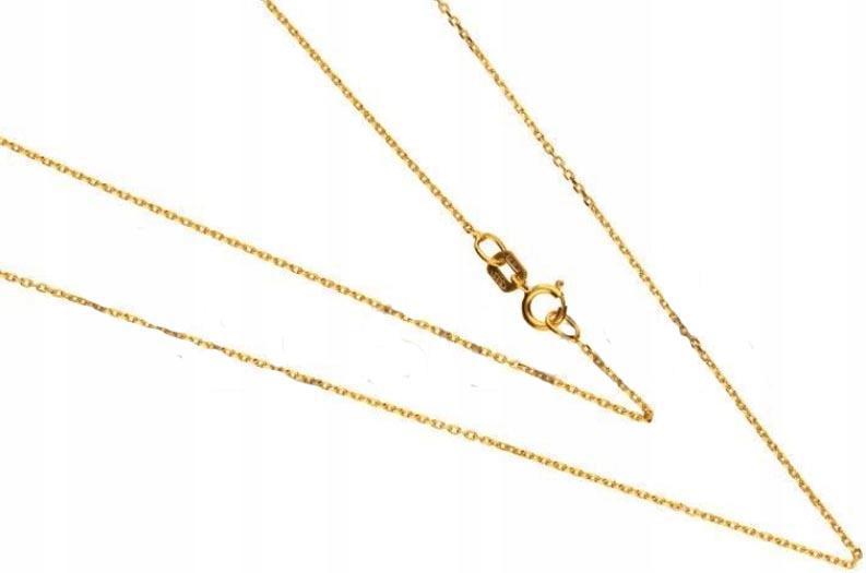 Zlatý řetízek 585 Diamantovaný Anker 42 cm 0,50 módní dárek vazba