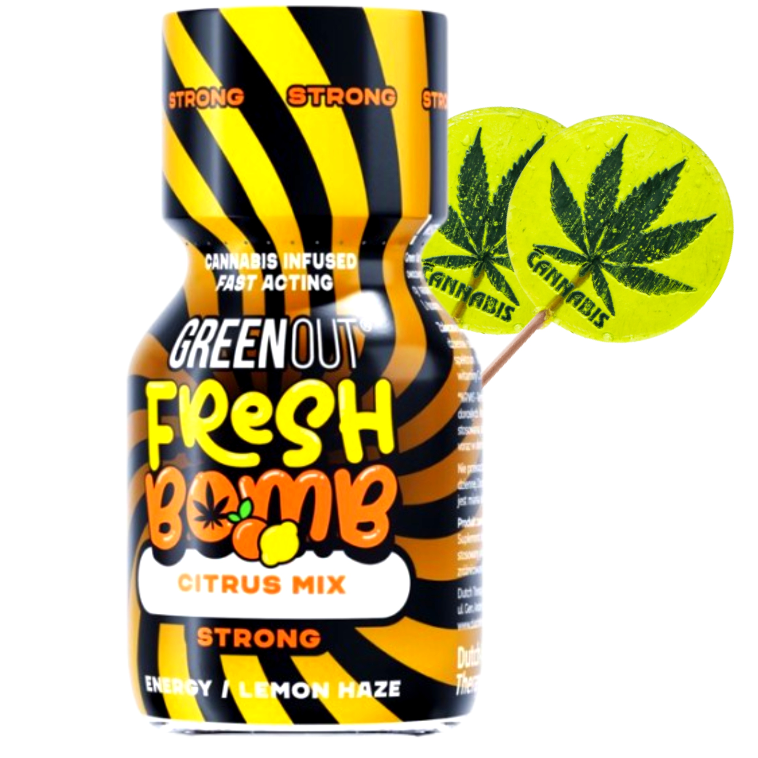 

Green Out Fresh Bomb Citrus Strong Mini Cbd 30ml
