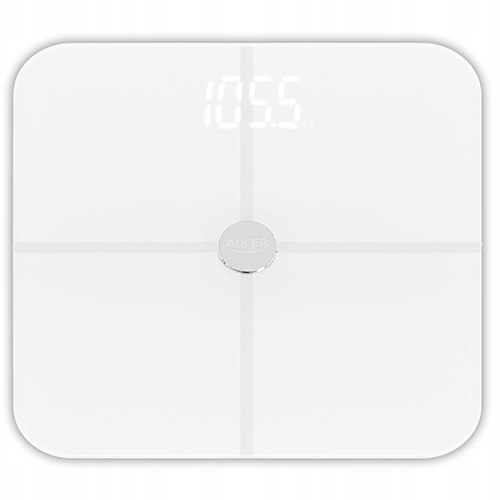 Ad 8187 White Waga Łazienkowa Analityczna ? Smart Aplikacja Fitgo