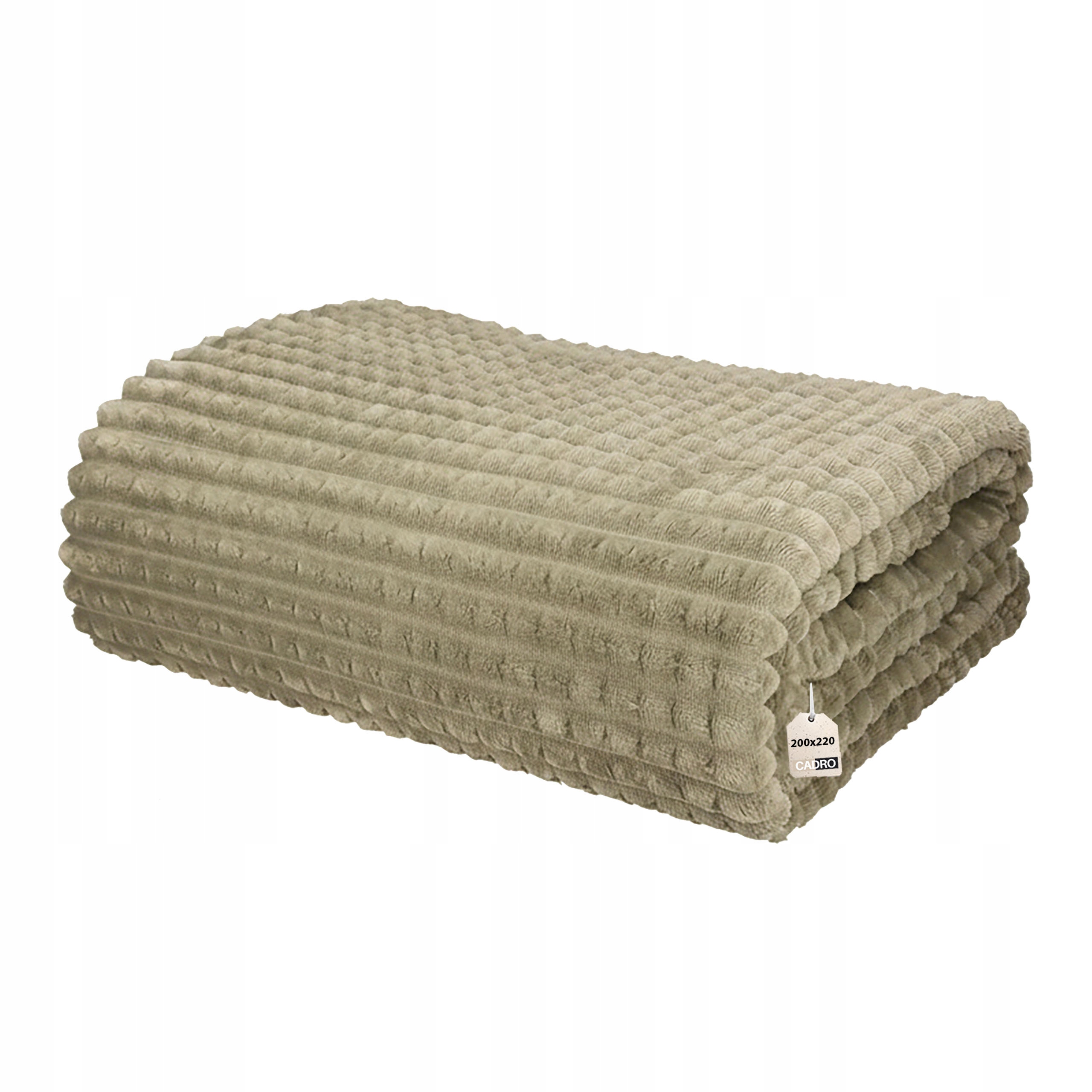 Deka 200x220 z mikrovlákna, teplá, měkká, plyšová, extrudovaná kostka