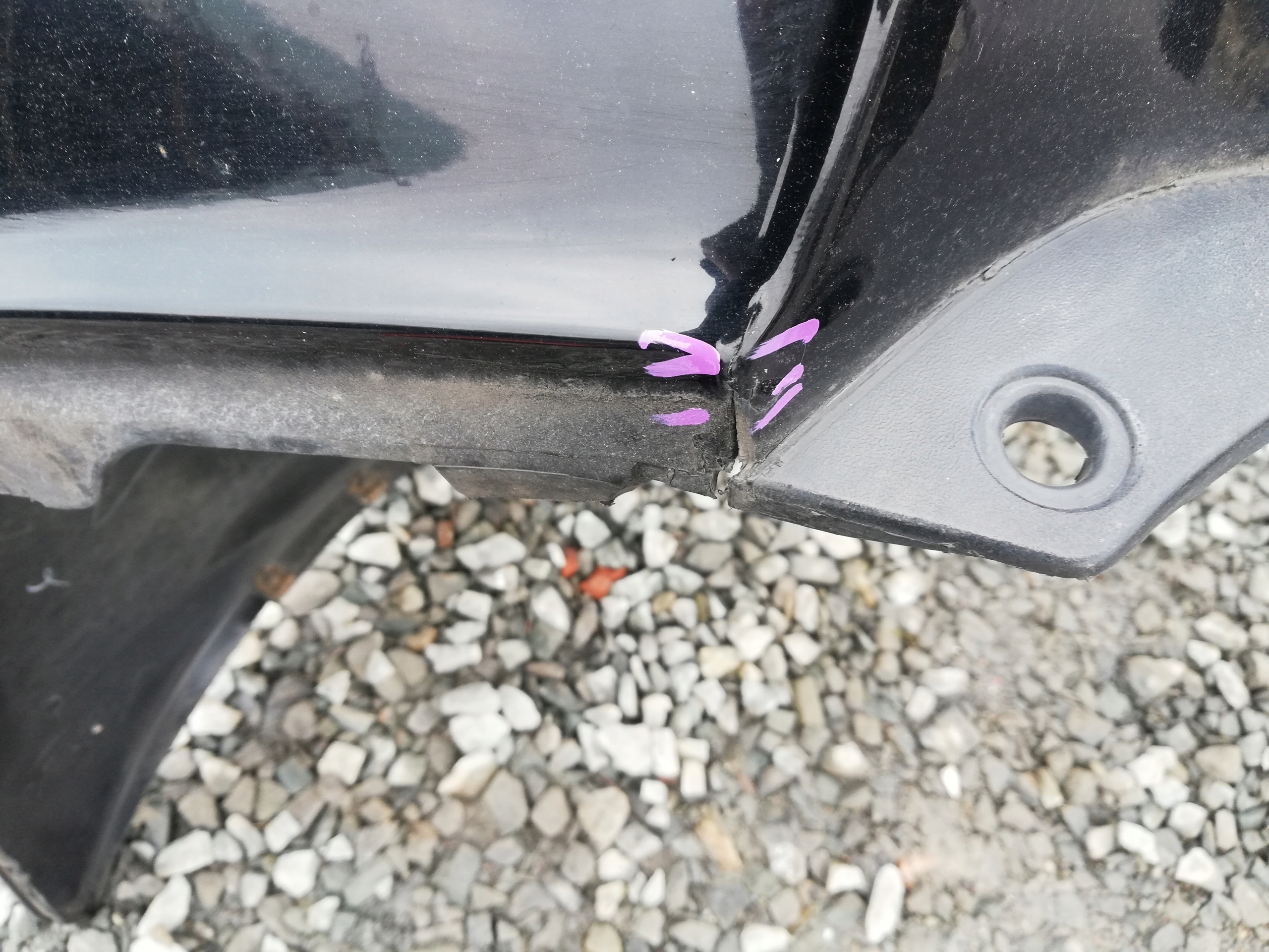 Toyota Highlander Kluger Stoßstange hinten heck