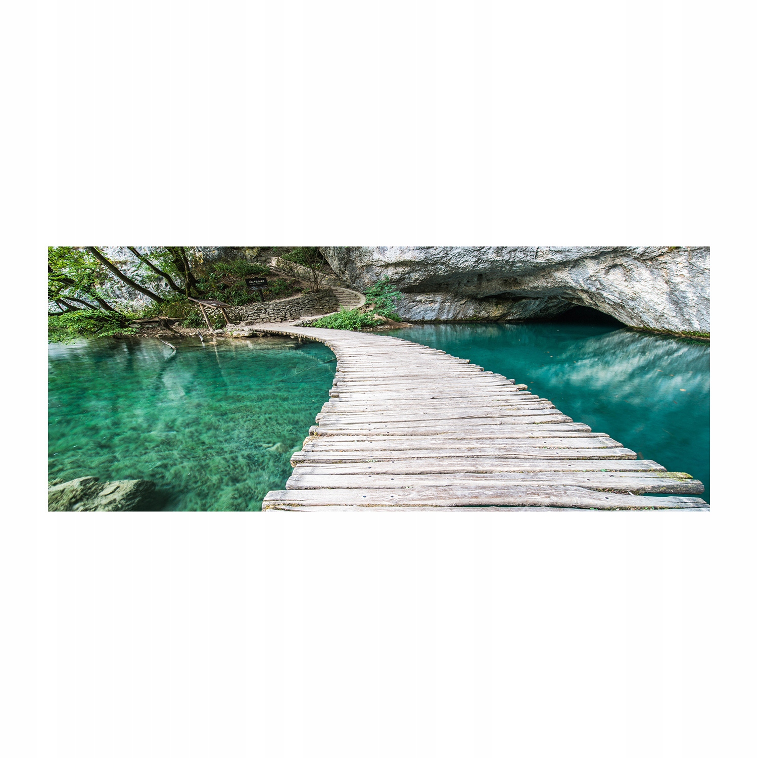 

Foto obraz szkło akryl Jeziora Plitwickie 125x50cm