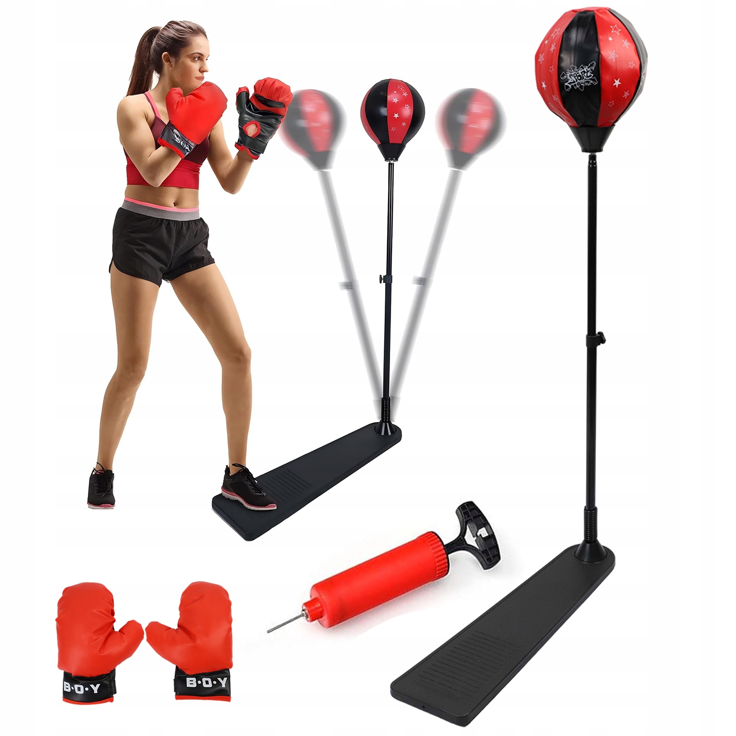 Boxovací Sada Pro Děti S Hruškou Rukavice Box Velký Nastavitelný Set