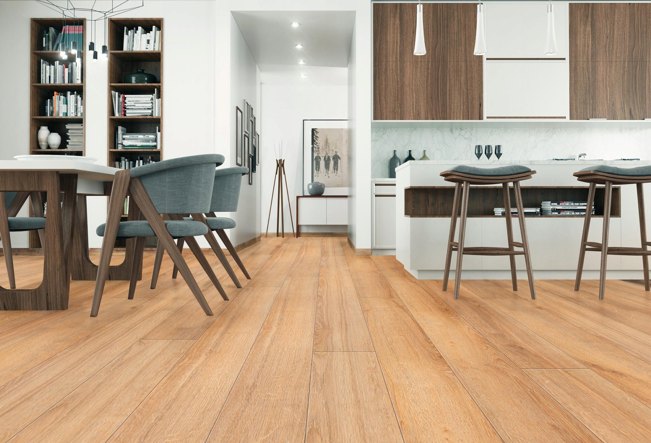 Panele podłogowe DE LUX DĄB CALIFORNIA 471 1,65m Rodzaj panele laminowane