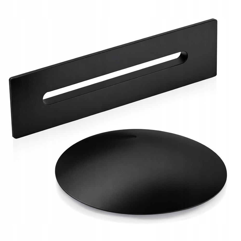 Kryt přepadu černý a zátka černá pro volně stojící vanu Leyden