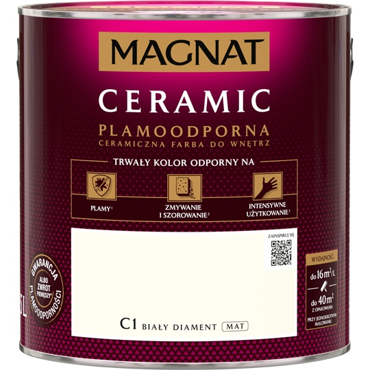

Farba Magnat Ceramic C1 Biały Diament 5L
