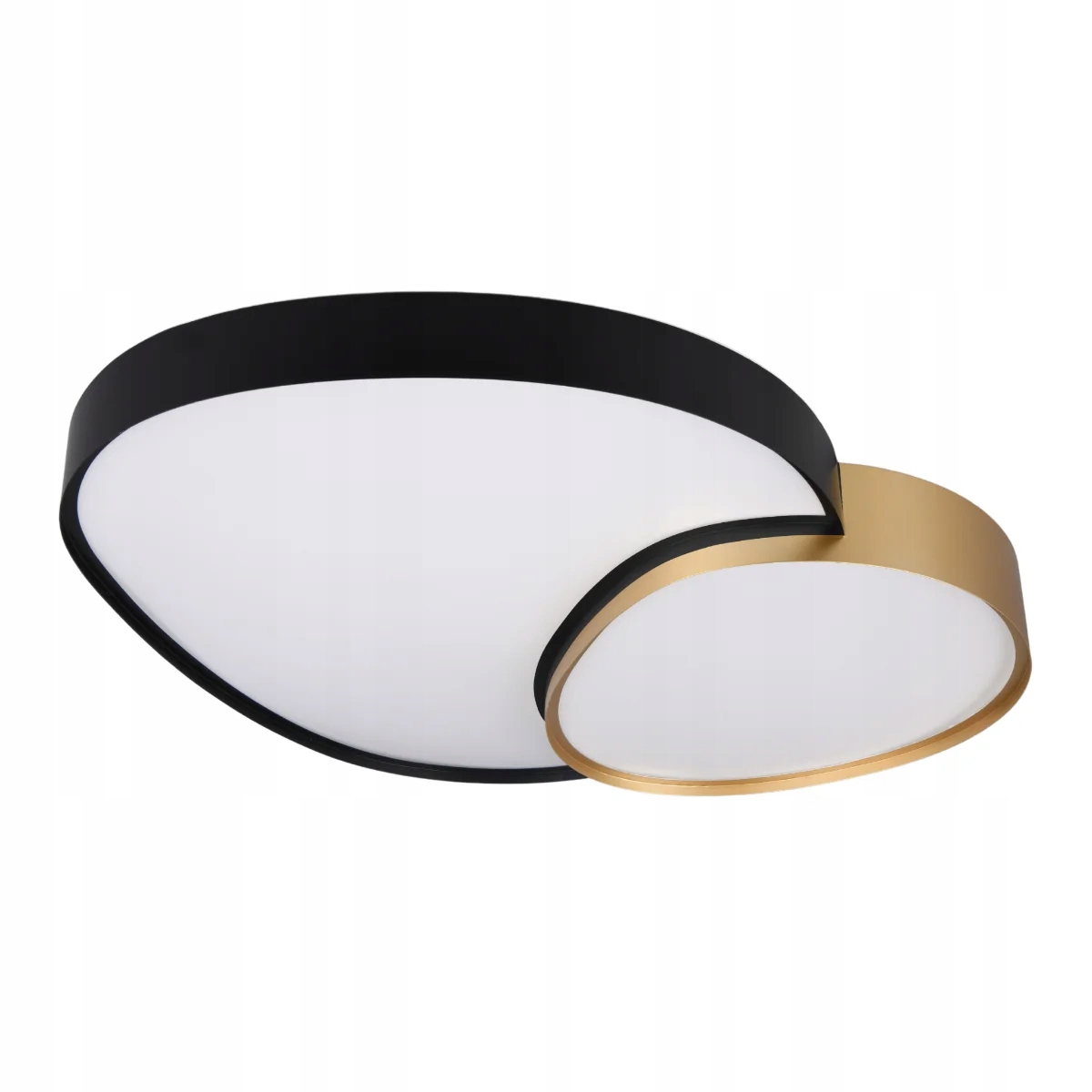 Trio Rise Stropné Svietidlo Led 51W 77cm čierny-zlatý s diaľkovým ovládaním, Nastavenie Farebnej Teploty