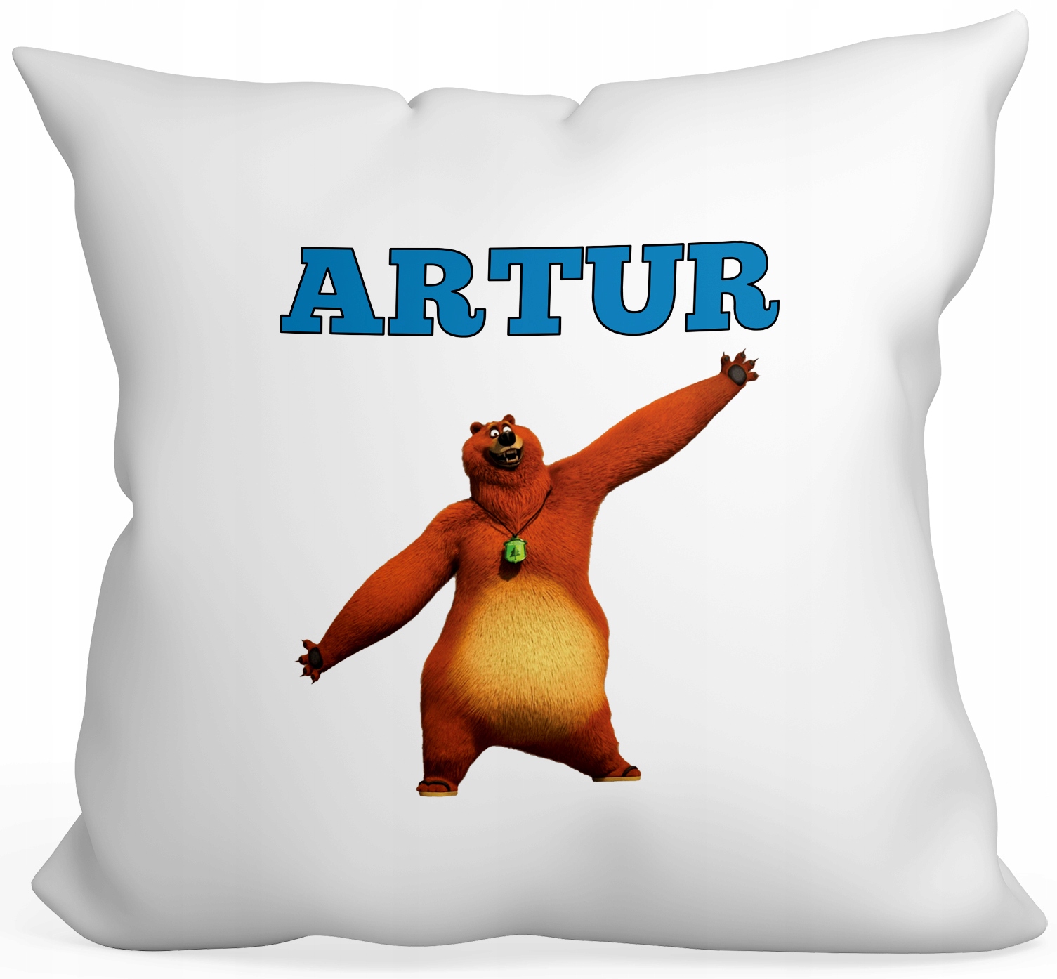 GRIZZY I LEMINGI PODUSZKA FANA 40x40+DOWOLNE IMIĘ