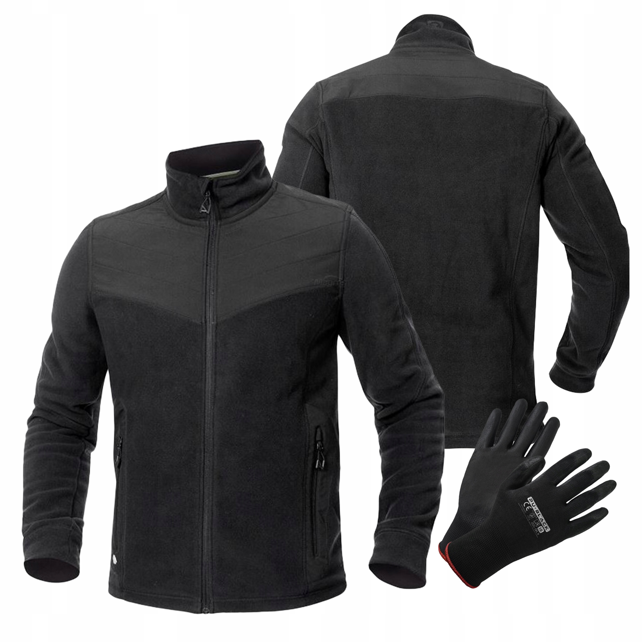 Bluza Robocza Polar Roboczy Polarowa Męska Czarna Ardon Combo SoftFLEECE L