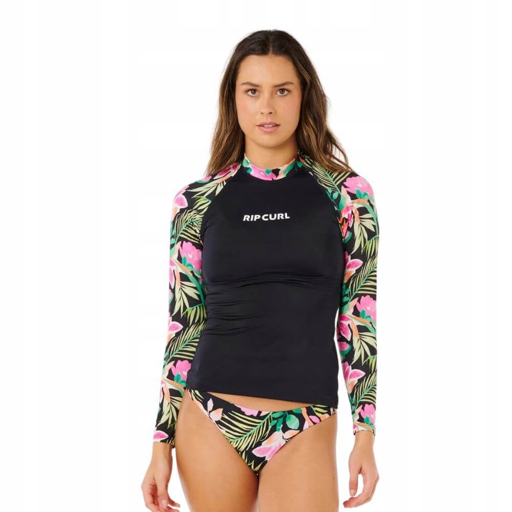 Dámská lycra s dlouhým rukávem Rip Curl Molokai černá XL