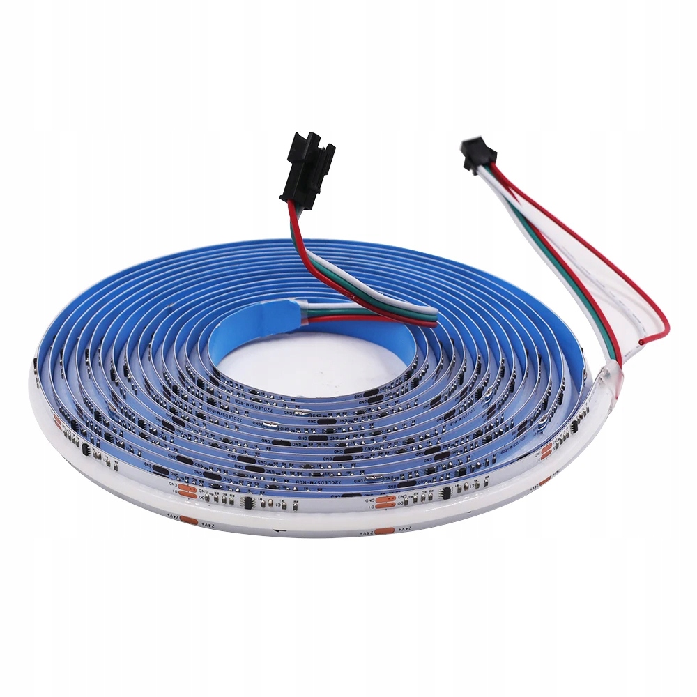 Cyfrowa taśma LED COB Magic Pixel WLED WS2811 RGBIC 720 LED/m 24V IP20 5m Długość 5 m